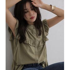 前後2WAYフリルブラウス