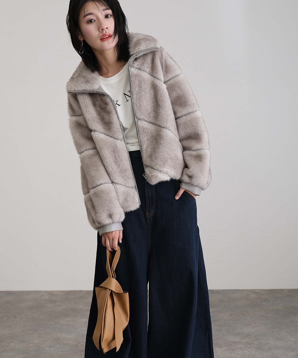 ミンク風コート ミンク風フェイクファージャケット | プールヴー(PourVous) | マルイ