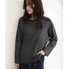 長袖裾バルーントップス