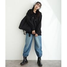 ミニ裏毛スリットパーカー