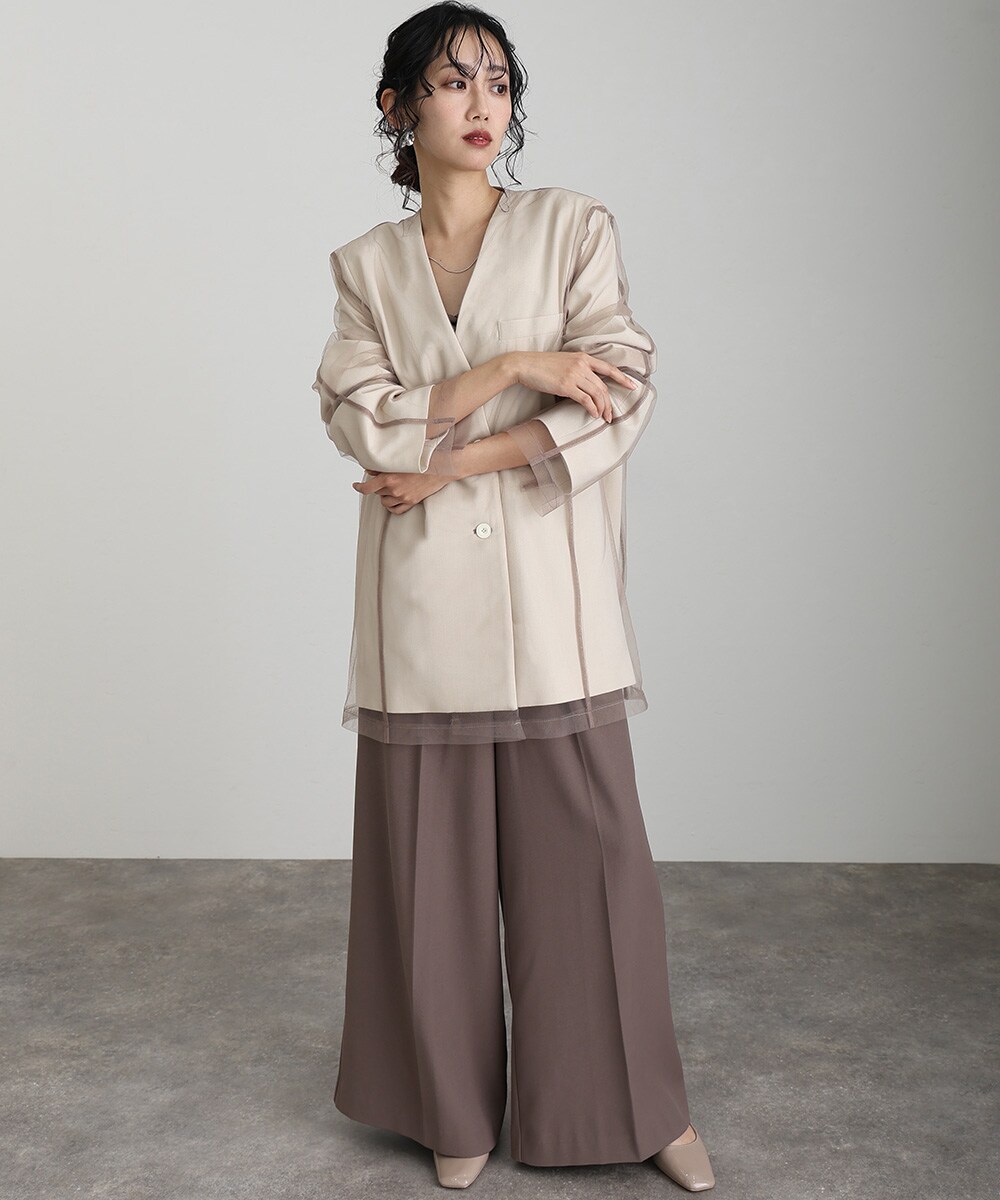 ボクシーレイヤードチュールジャケット | アトロ(atlo) | マルイウェブ