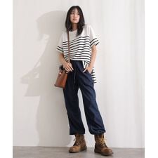 ライトオンスデニムリラックスワイドパンツ