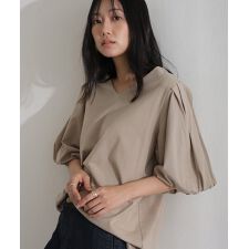 コットンパフスリーブTシャツ