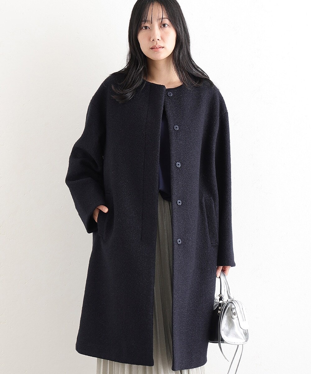 ニューイングランドラムノーカラーコート | アンタイトル(UNTITLED
