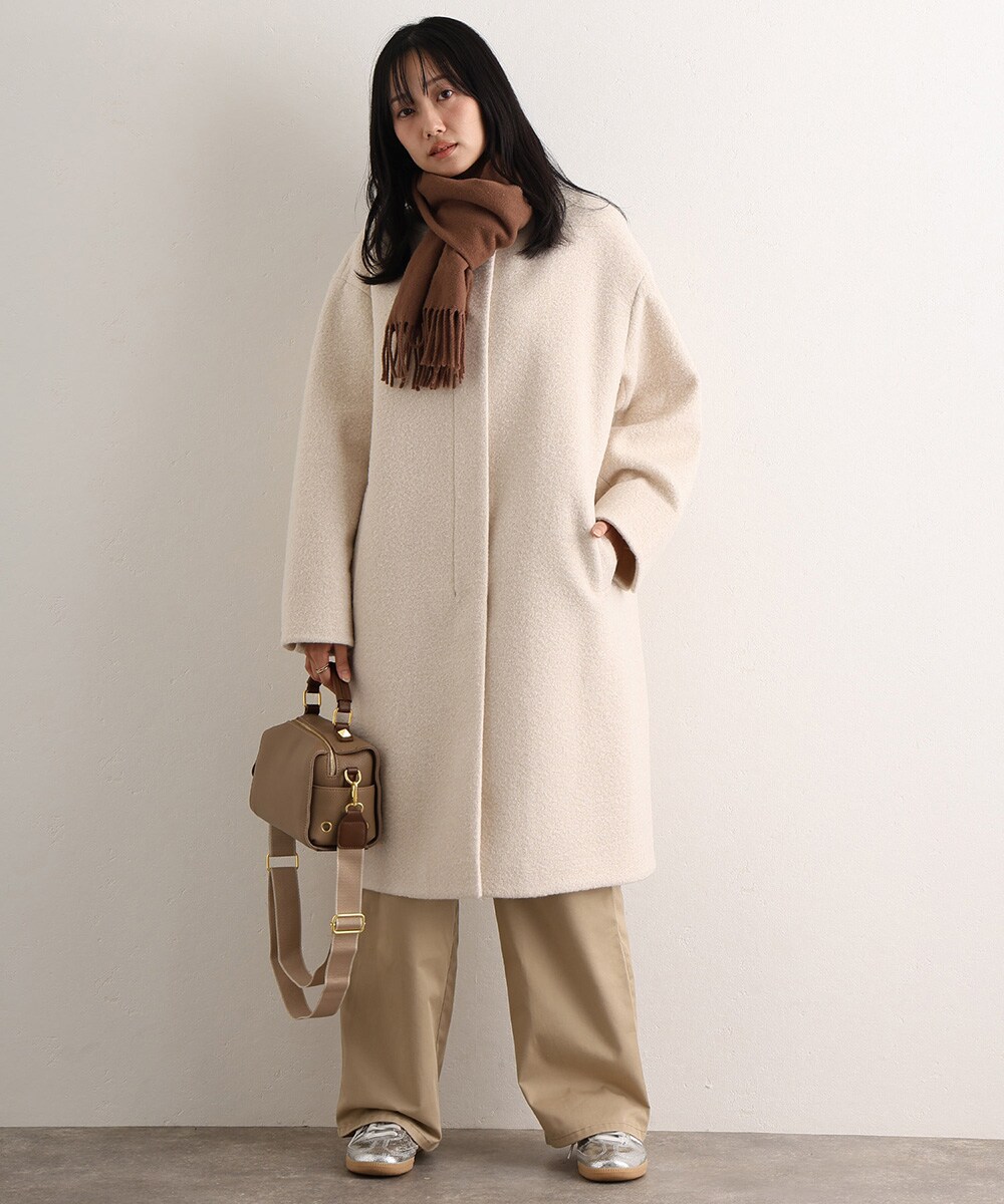 ニューイングランドラムノーカラーコート | アンタイトル(UNTITLED