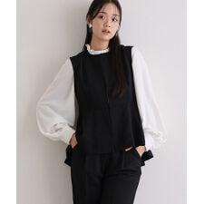 クルーネックベストセットアップスーツ