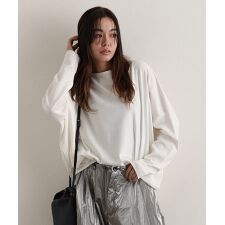 ドルマンスリーブボートネックTシャツ