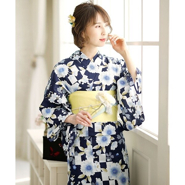 【9日まで】ミュゲリボンmaison de fleur　新品未使用　浴衣のみ メゾン ド フルール Maison de FLEUR ミュゲリボン浴衣