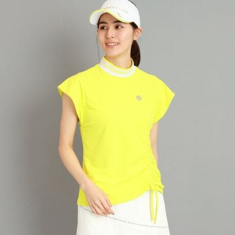 UVカット防透け】裾リボン モックネックプルオーバー | アダバット  