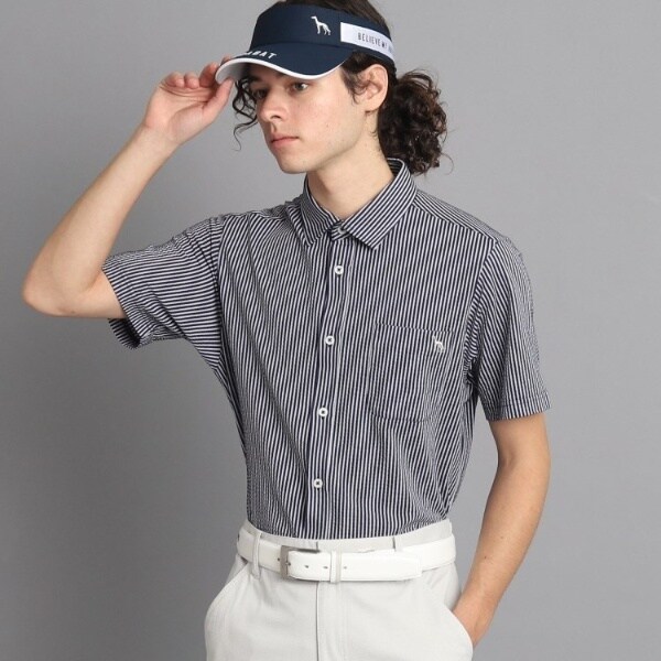 adabat ストライプシャツ サッカーストライプ 半袖シャツ | アダバット(adabat) | マルイウェブ