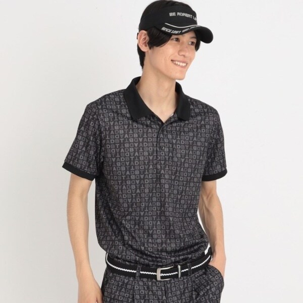 新品【adabat】アダバット　イニシャルロゴデザイン　半袖ポロシャツ　Ｍ ADBT】イニシャルロゴデザイン 半袖ポロシャツ | アダバット