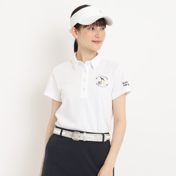 UVカット／吸水速乾】刺しゅうデザイン 半袖ポロシャツ | アダバット