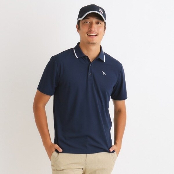 アダバット　 ネイビー ジッパーポロシャツ アダバット ネイビー ジッパーポロシャツ 公式】adabat（アダバット