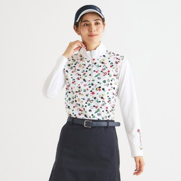 adabat ドット柄 長袖 adabat ドット柄 ハイネック長袖シャツ adabat