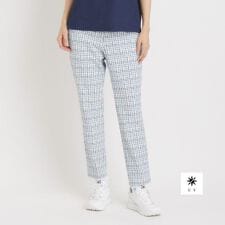 アダバット(adabat)のUVカット カラー千鳥アンクルパンツ