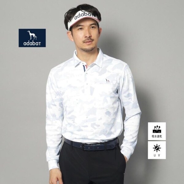 ADBT】イニシャルロゴデザイン 半袖ポロシャツ | アダバット