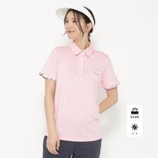 UVカット吸水速乾 クールコアロゴチェックポロシャツ