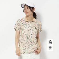 UVカット吸水速乾 クールコアサマープリントポロシャツ