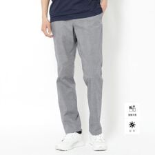UVカット接触冷感 クールタッチグレンチェックストレッチパンツ
