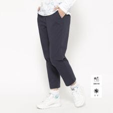 UVカット接触冷感 クールタッチグレンチェッククロップドパンツ