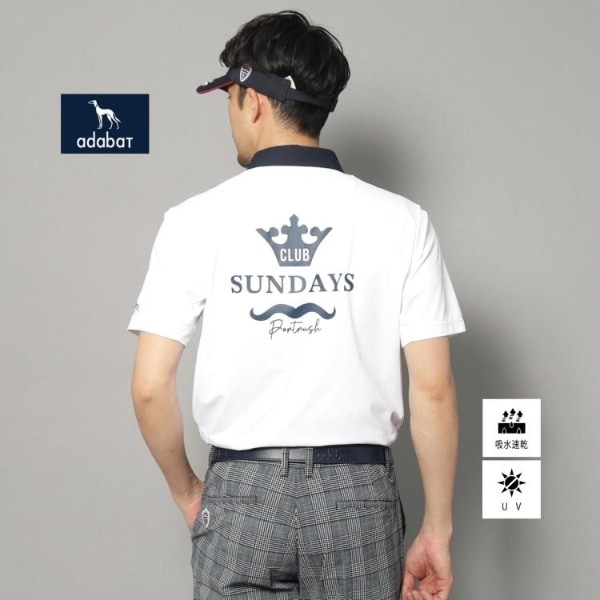新レーベル ADABAT NAVY】UVカット吸水速乾 クレリックドライ
