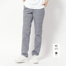 UVカット接触冷感 クールタッチグレンチェックストレートパンツ