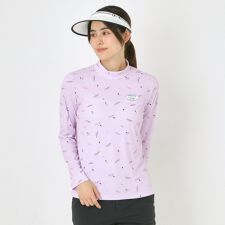 アダバット(adabat)の千鳥小紋モックネックプルオーバー