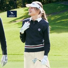 【ADABAT NAVY】オフショルダーチルデンベスト