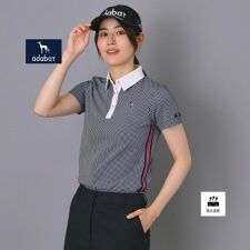 【ADABAT NAVY】吸水速乾 サッカーポロシャツ