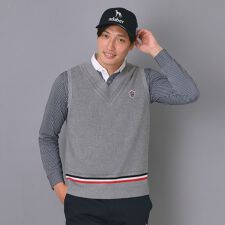 【新レーベル ADABAT NAVY】トラディショナルニットベスト