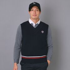 【新レーベル ADABAT NAVY】トラディショナルニットベスト