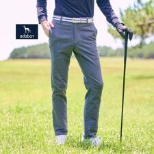 【新レーベル ADABAT NAVY】ドビースウェードスストレッチパンツ