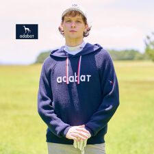 【新レーベル ADABAT NAVY】ニットフーディー