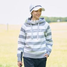 ボーダーニットパーカー