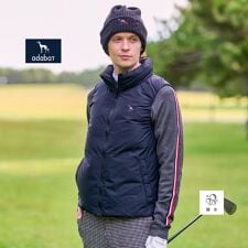 【新レーベル ADABAT NAVY】【撥水】ジェットブラックダウンベスト