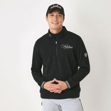 裏起毛ハーフジッププルオーバー