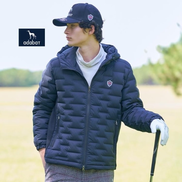 【アダバット】人気刻印ロゴマーク×ラインデザイン 長袖ゴルフダウンジャケットM 公式】adabat（アダバット）の通販 | ワールド オンラインストア