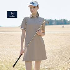 【ADABAT NAVY】カノコポロえりワンピース