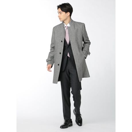 ウール混 変形チェスターコート 白黒 | タカキュー(TAKA-Q) | 110050953406025 | ファッション通販 マルイウェブチャネル