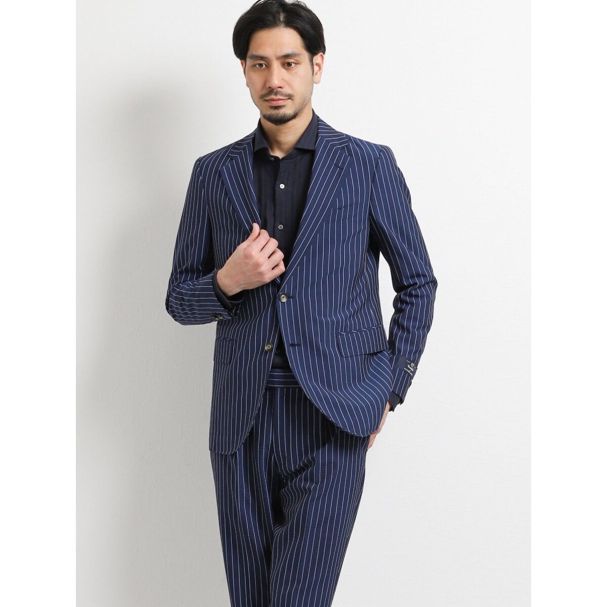 アレキサンダージュリアン × マルゾット メンズ スーツ 濃紺