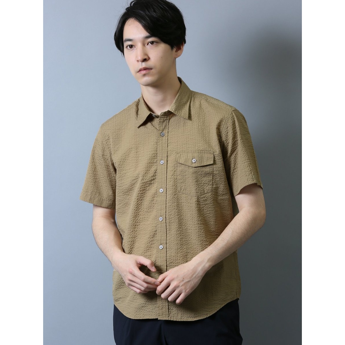 サッカー レギュラーカラー半袖シャツ | タカキュー(TAKA-Q