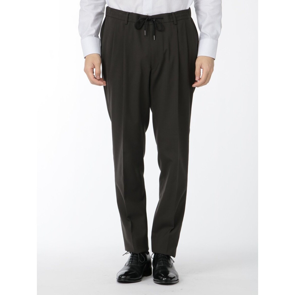 アレキサンダージュリアン ストレッチ ノータックスラックス 無地