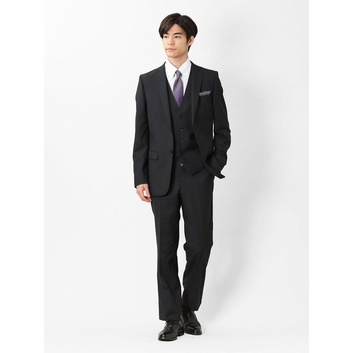 renoma homme レノマ オム 3ピース 2点セット　スーツ A5 ②⑤ スーツ メンズ スリム renoma Homme (レノマ・オム）ブランド 2