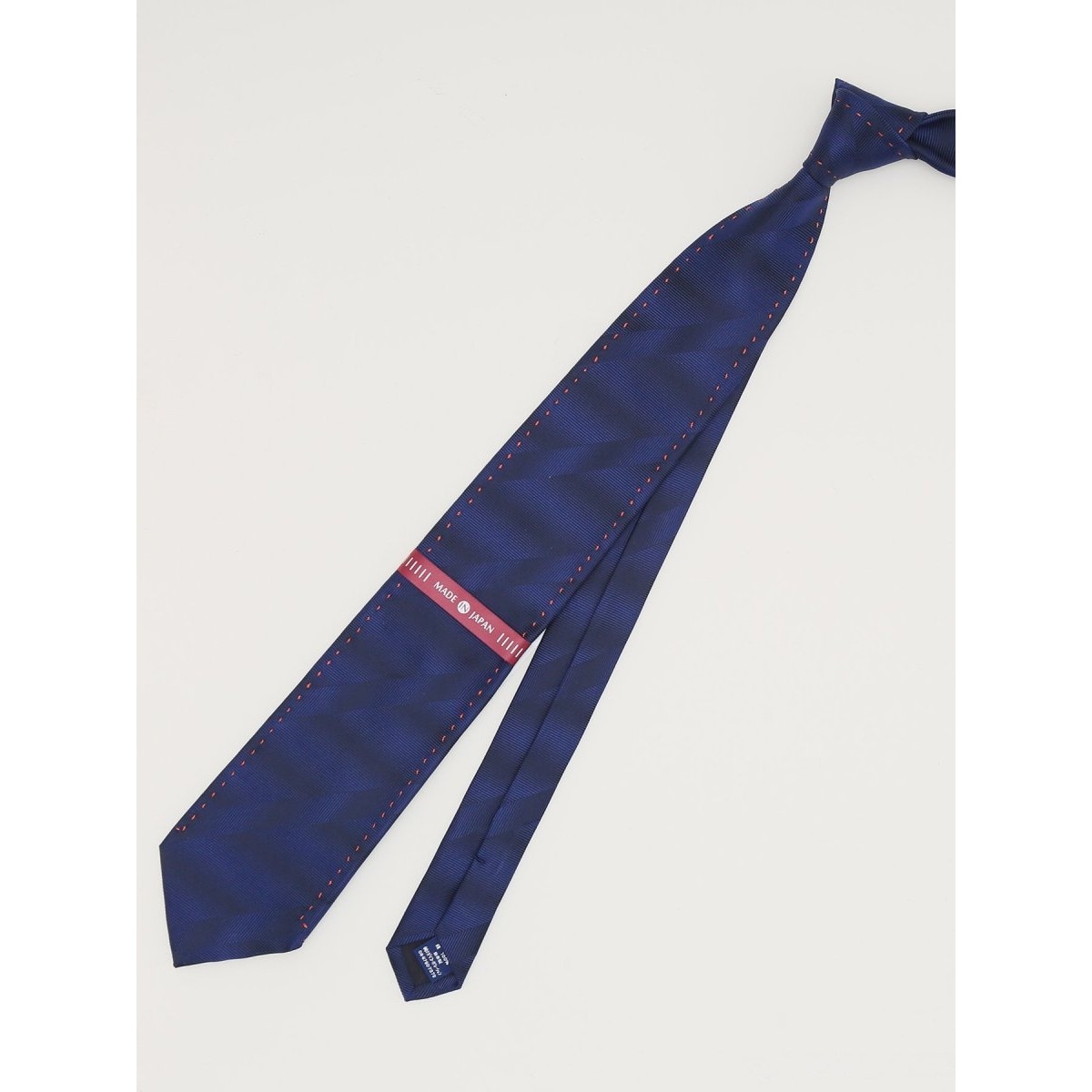 スーティスト 日本製 シルクストライプ柄 ネクタイ 8.0cm幅