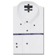 タカキュー(TAKA-Q)の【ストレッチ 形態安定 吸水速乾 抗菌防臭 防汚】タカキュー ボタンダウン 長袖ニットシャツ