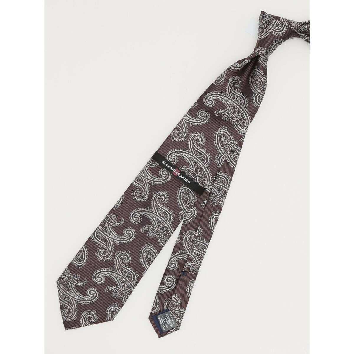 アレキサンダージュリアン スーツ地 ソリッド ネクタイ 8.0cm幅