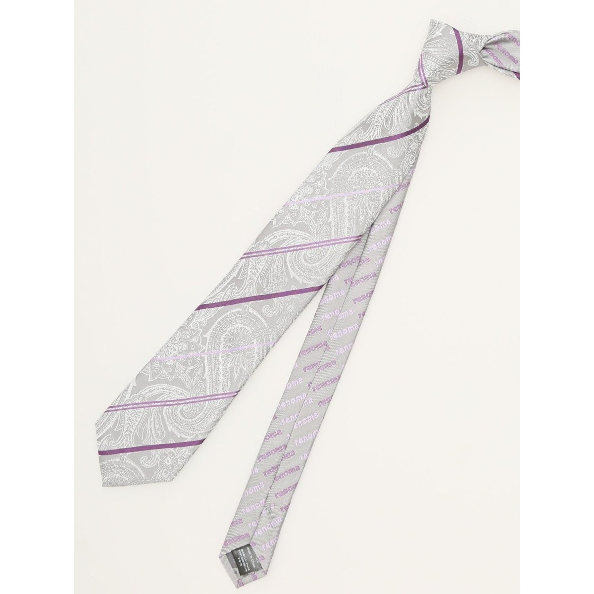 タカキュー（TAKA−Q）/レノマオム シルク パネル柄 ナロータイ 7．0cm幅 レノマオム シルク パネル柄 ナロータイ 7.0cm幅 | タカキュー(TAKA-Q