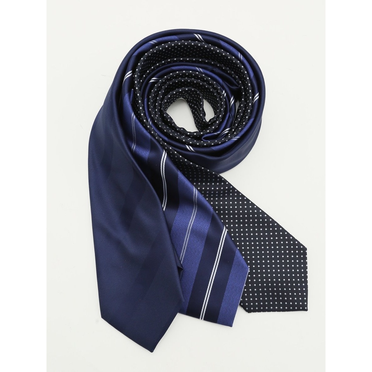 スーティスト 日本製 シルクストライプ柄 ネクタイ 8.0cm幅