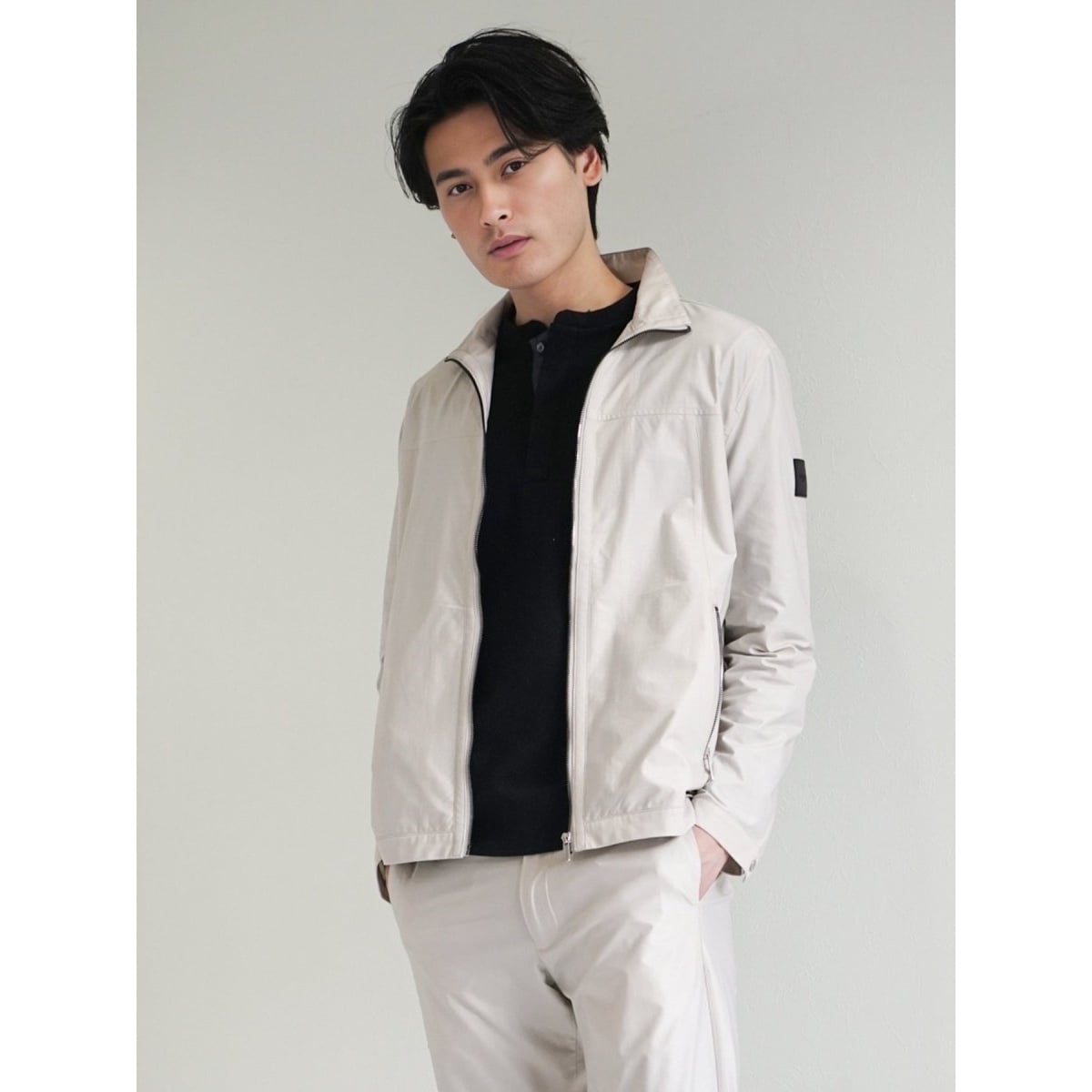 レノマ オム ブライトニット スタンドブルゾン(セットアップ可能