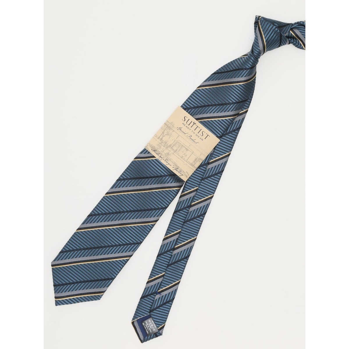 タカキュー（TAKA−Q）/スーティスト 日本製 シルクストライプ柄 ネクタイ 8．0cm幅 スーティスト 日本製 シルクストライプ柄 ネクタイ 8.0cm幅